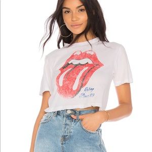DAYDREAMER | Rolling Stones Rebel Crop Tee
